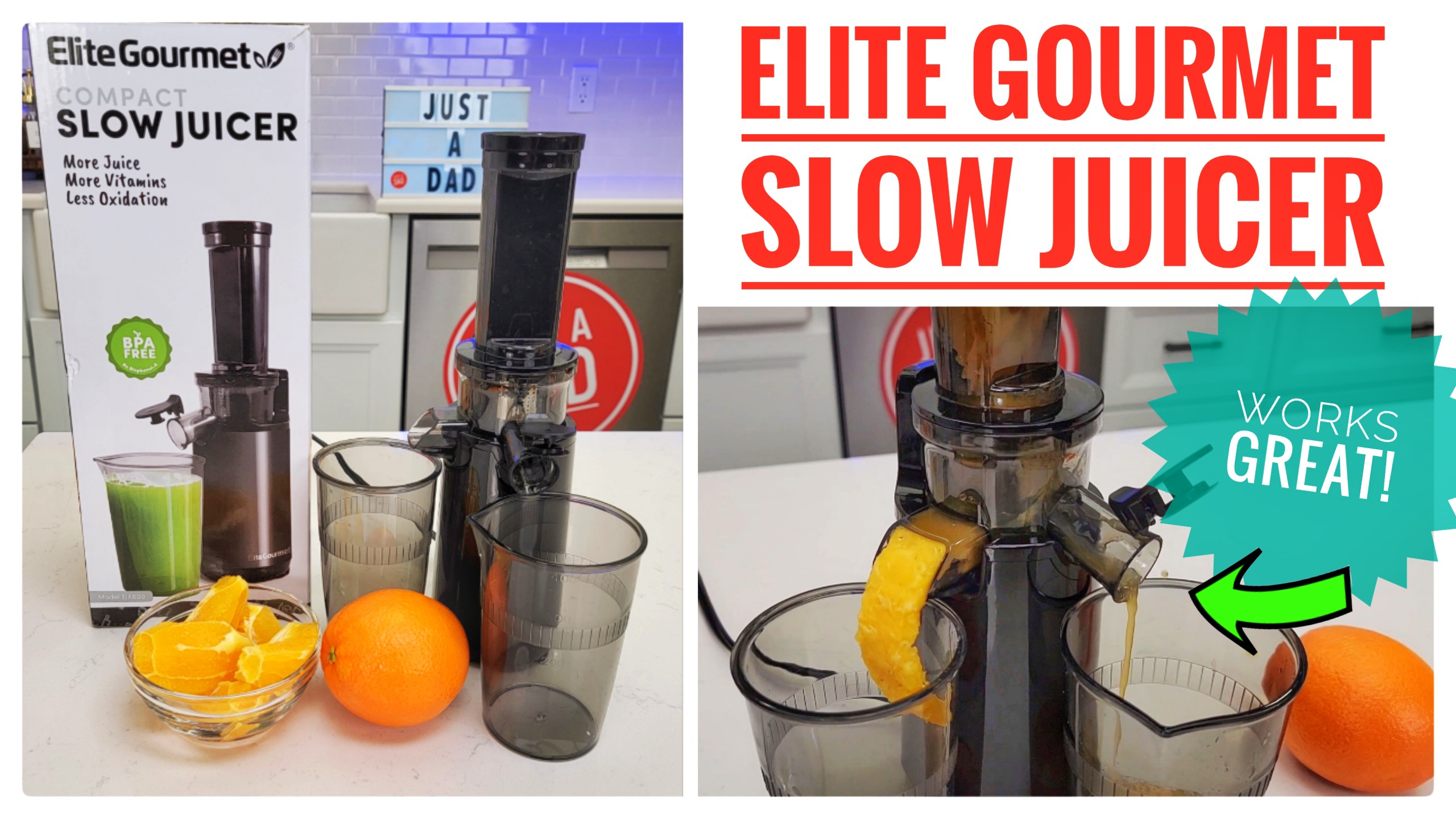 Watch Elite Gourmet Compact Slow Juicer Review. I Love It! on